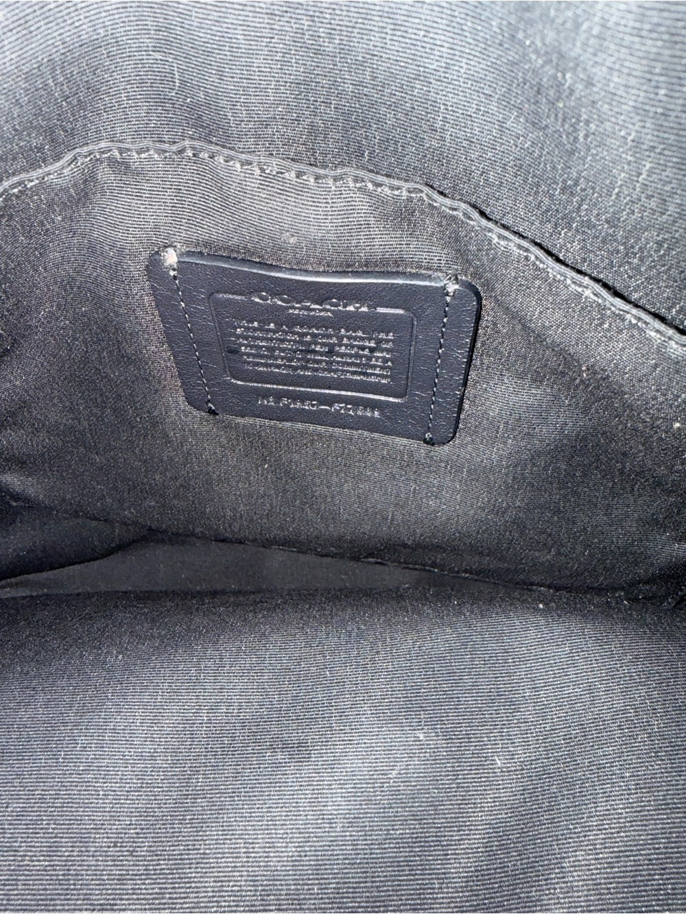 Coach Black Embossed Signature Crossbody with Gold Hardware - Picture 2 of 4